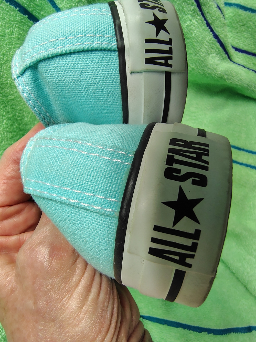 Converse Women’s Athletic Shoes in Turquoise - Picture 4 of 6